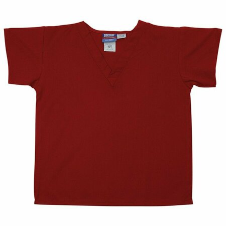 GELSCRUBS Kids Red Scrub Shirt, Large 9-12 Year Olds 6774-RED-L